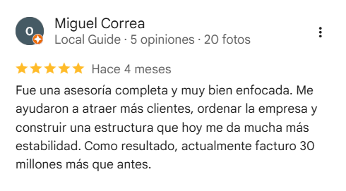 Resena de cliente 3